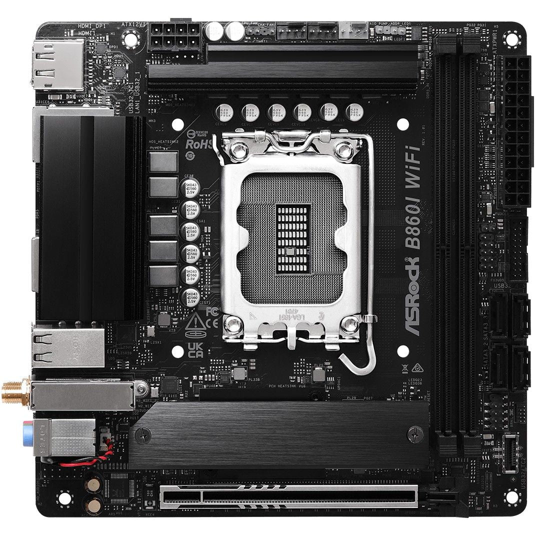 B860I WiFi 1851 mITX HDMI / DP DDR5