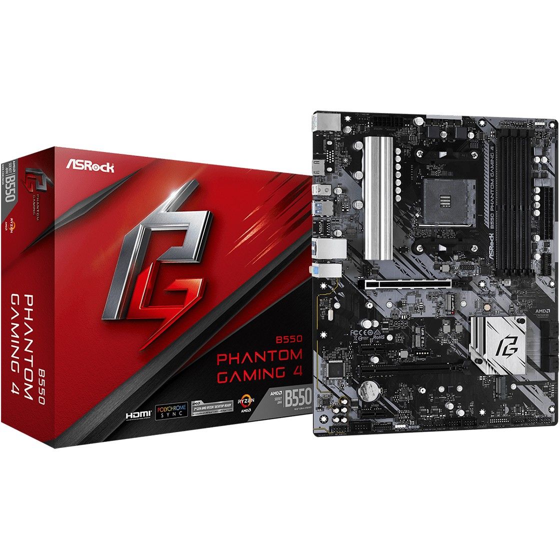 ASRock B550 Phantom Gaming 4 ATX (AM4) (D)