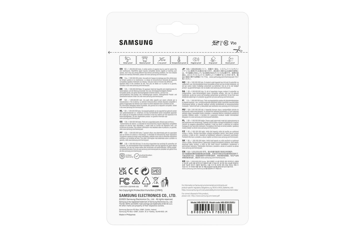 Samsung MB-SD512S/EU memory card