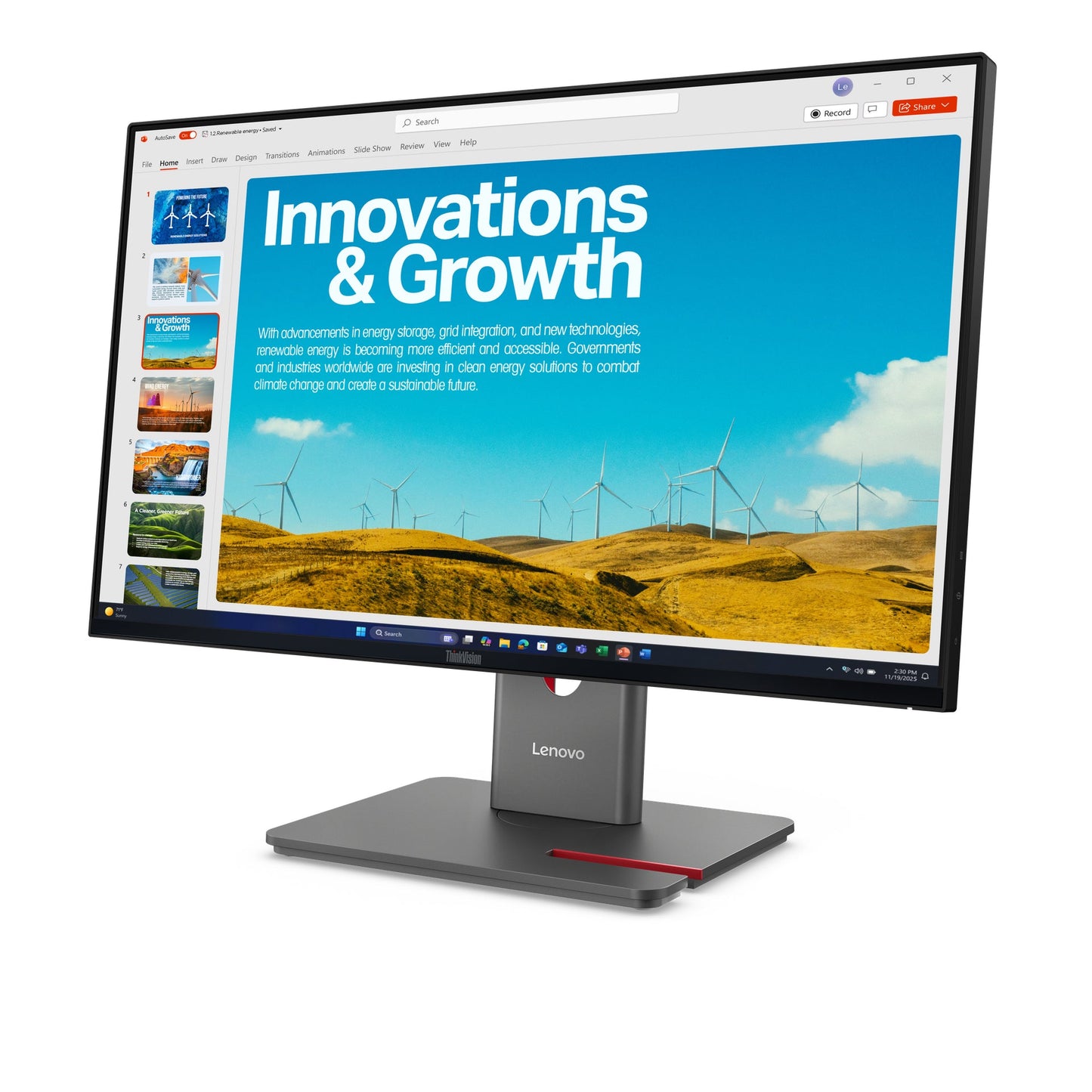 Lenovo ThinkVision P24QD-40 LED display