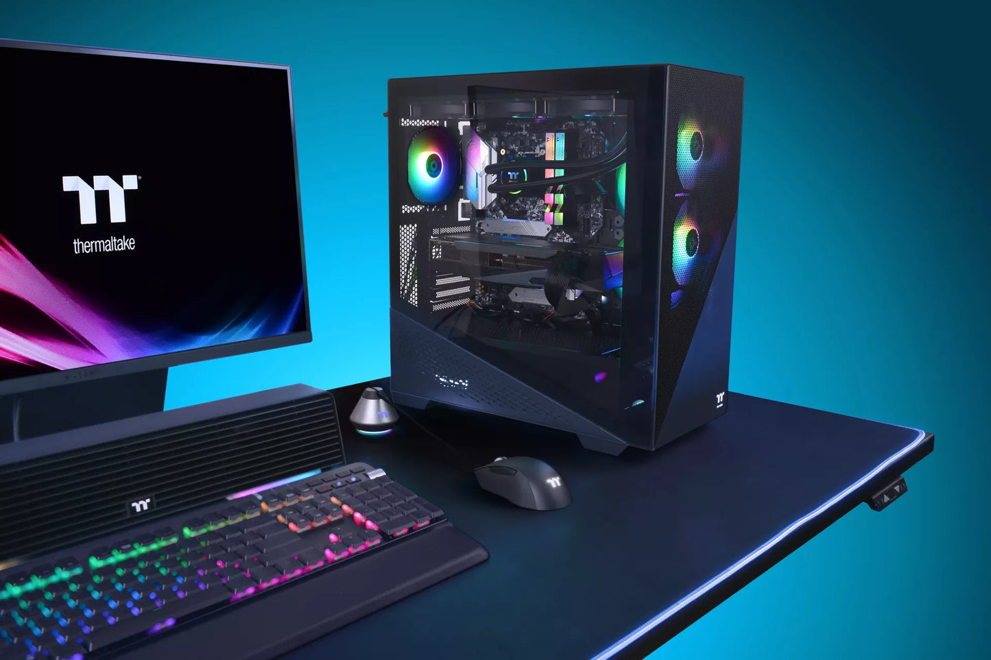 Thermaltake Divider 370 TG ARGB Black