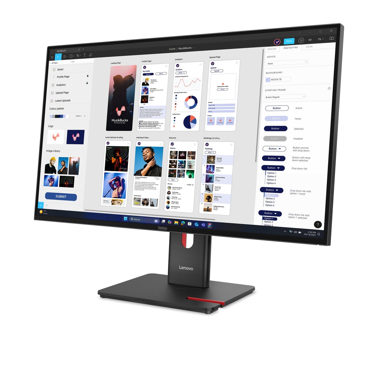 Lenovo ThinkVision T32UD-40 LED display