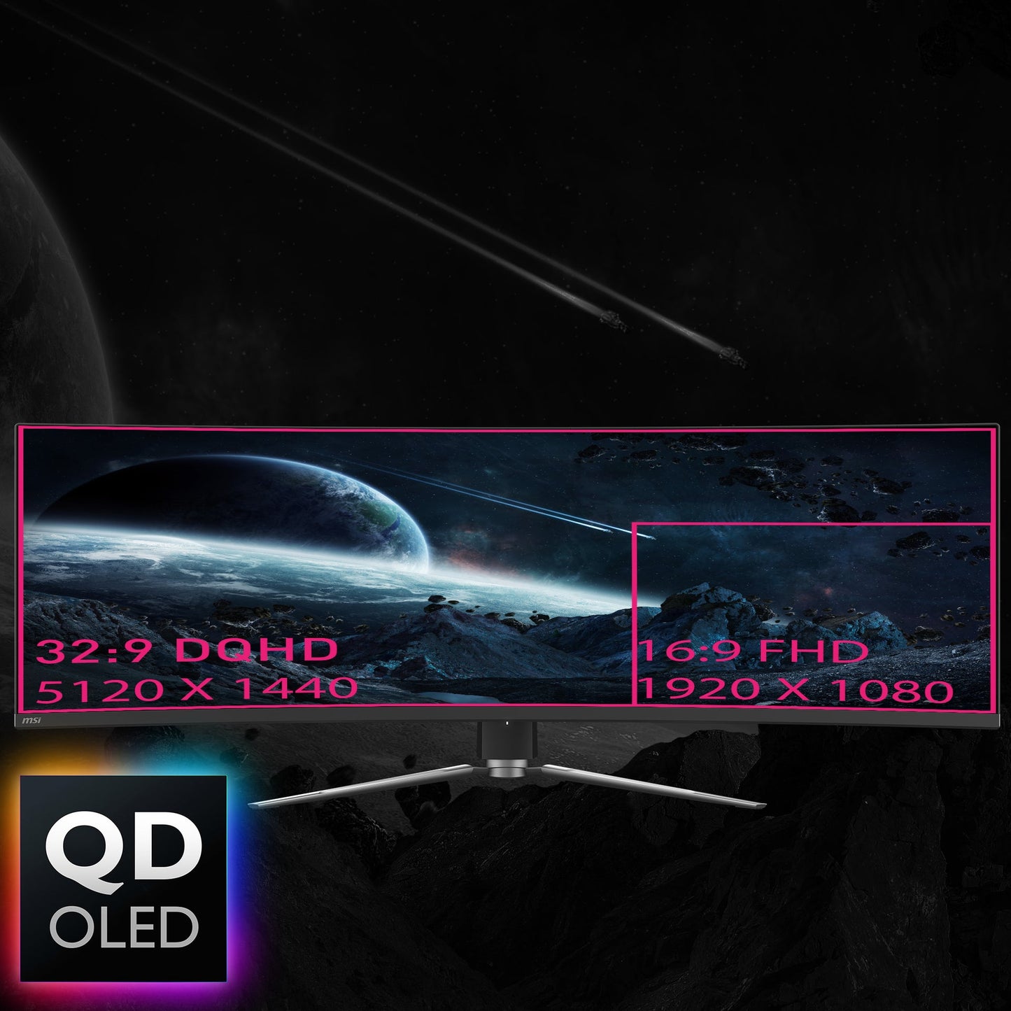 MSI MPG 491CQPDE QD-OLED computer monitor