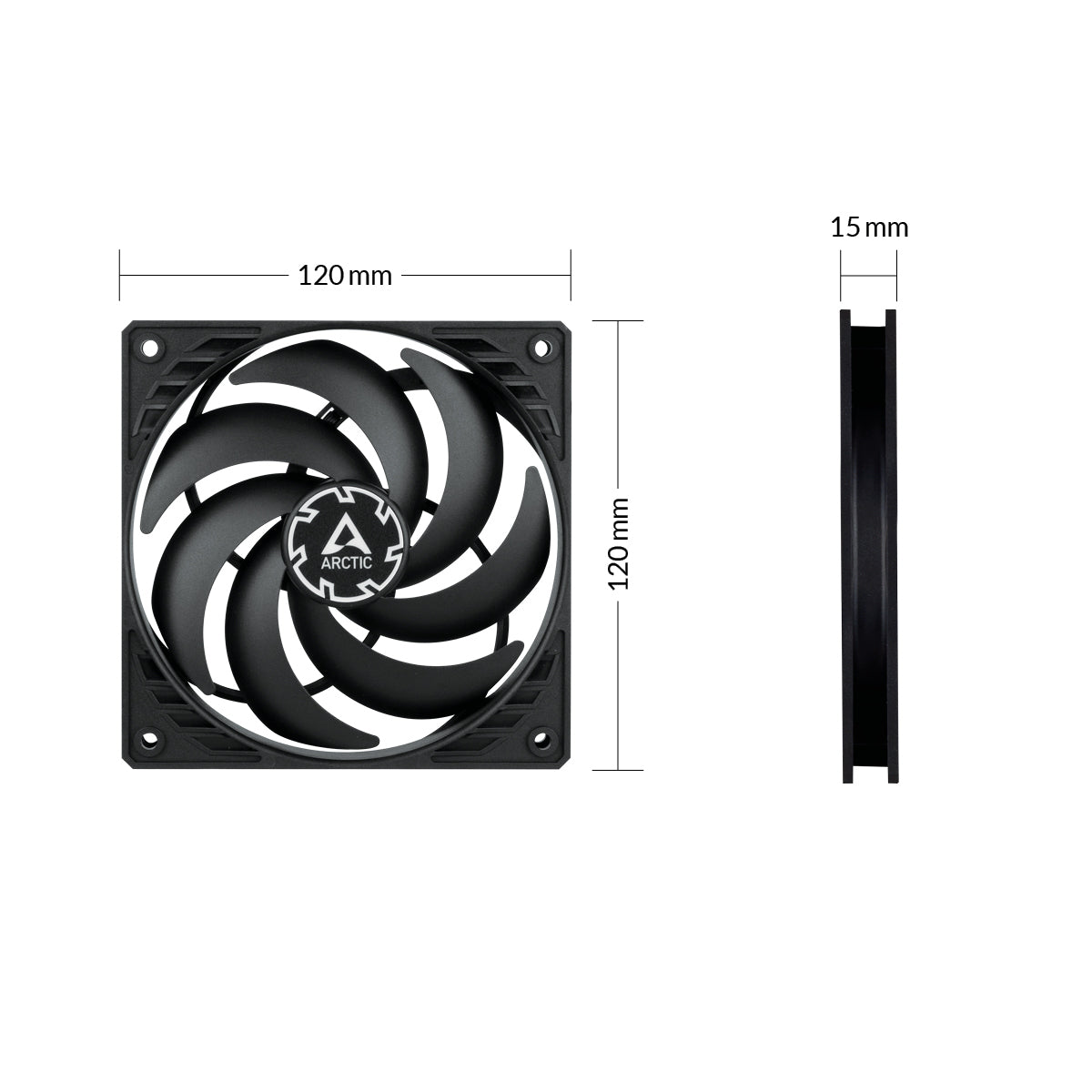 ARCTIC P12 Slim PWM PST