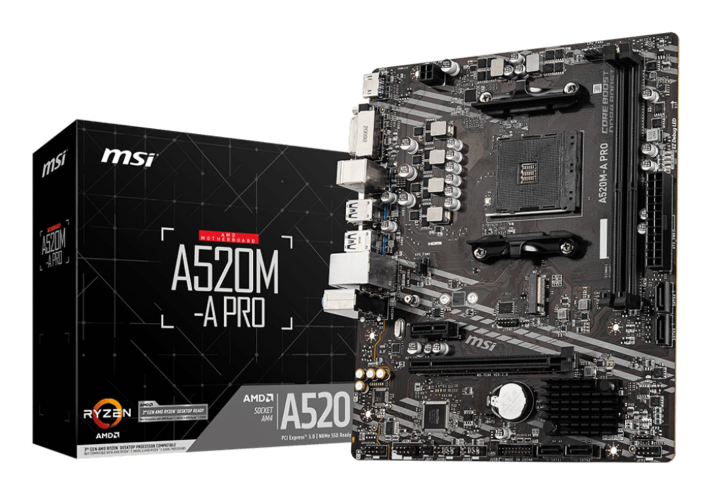 MSI A520M-A PRO motherboard - TECHDIRECT MSI - Ireland - Carlow - Dublin - Cork