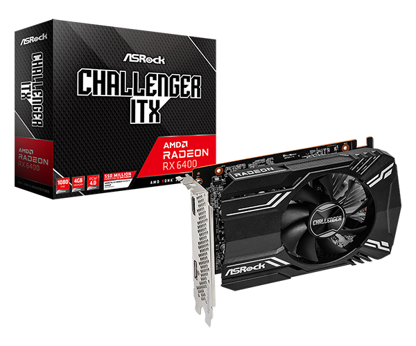 Asrock AMD Radeon™ RX 6400 Challenger ITX 4GB