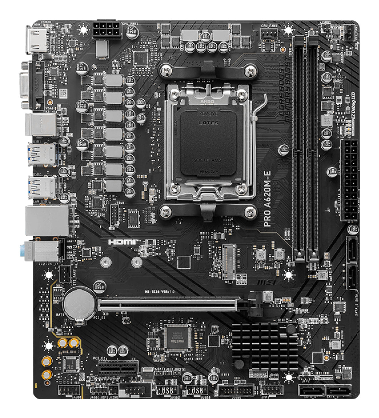 MSI PRO A620M-E motherboard