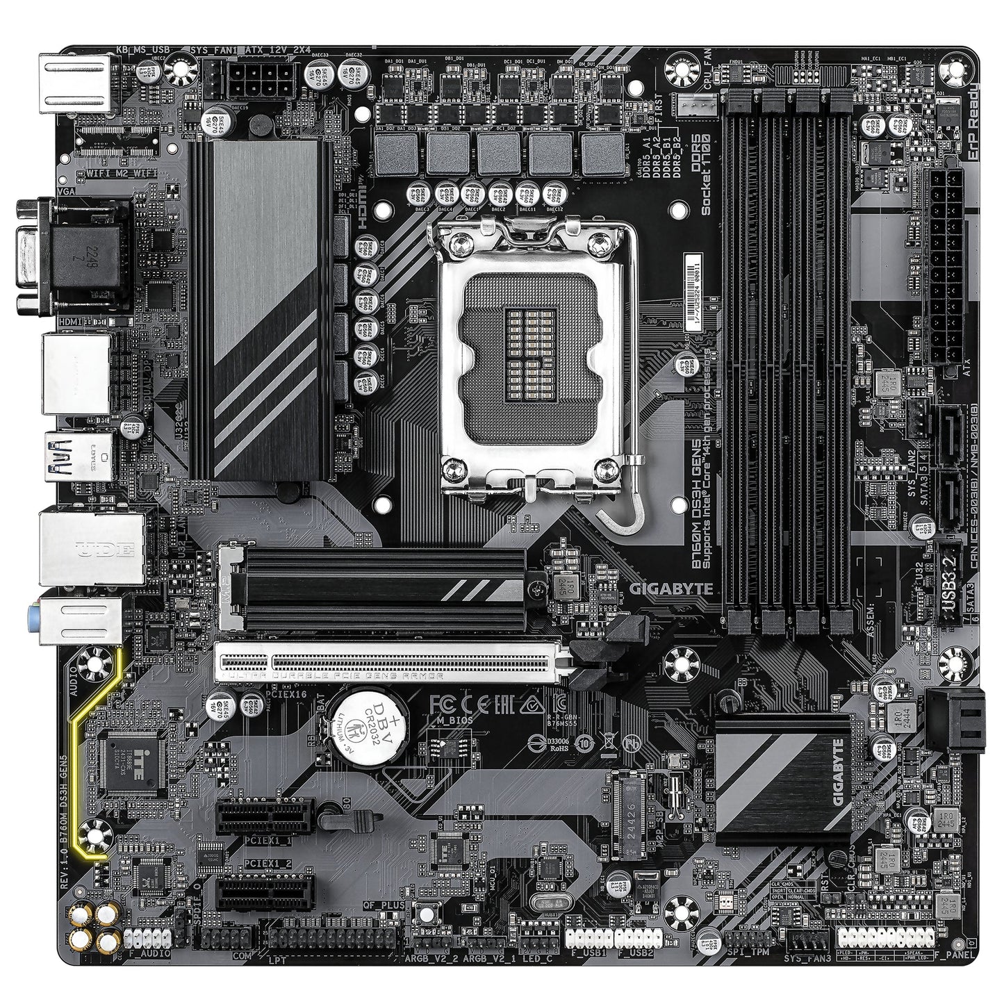 GIGABYTE B760M DS3H GEN5 motherboard