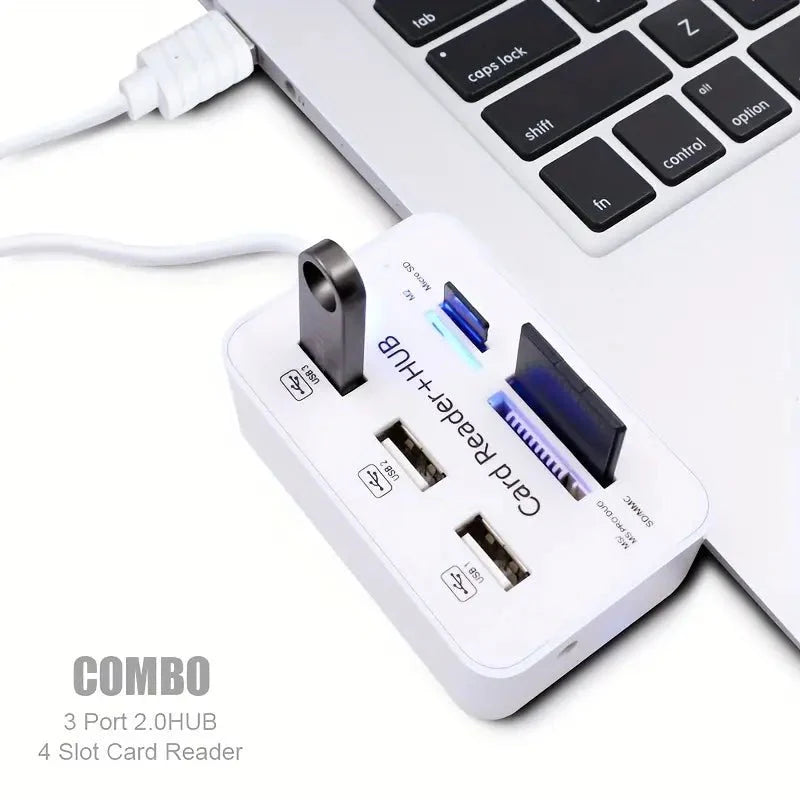 MICRODRIVE 7-in-1 USB Card Reader Hub - TECHDIRECT GAMEFORCE.IE - Ireland - Carlow - Dublin - Cork
