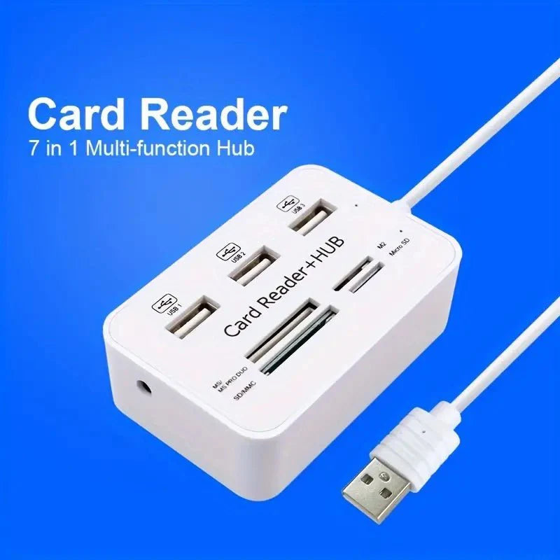 MICRODRIVE 7-in-1 USB Card Reader Hub - TECHDIRECT GAMEFORCE.IE - Ireland - Carlow - Dublin - Cork
