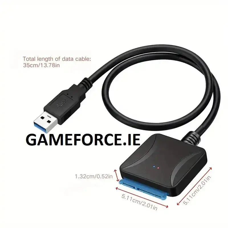 PC-LINK High-Speed USB 3.0 to SATA Converter - Flat, 20-Pin ATX Connector, Efficient Heat Dissipation - TECHDIRECT GAMEFORCE.IE - Ireland - Carlow - Dublin - Cork