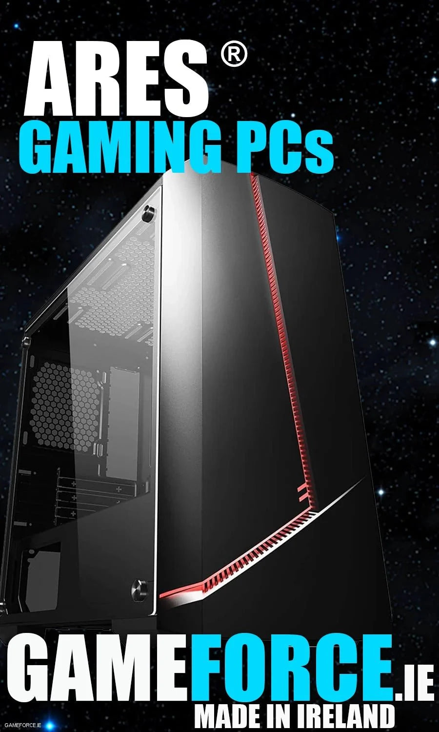 Ares® AMD Ryzen™ 9 9900X - NVIDIA GeFORCE™ RTX 4070 Ti SUPER 16GB - Custom Gaming Desktop PC - TECHDIRECT GAMEFORCE.IE - Ireland - Carlow - Dublin - Cork