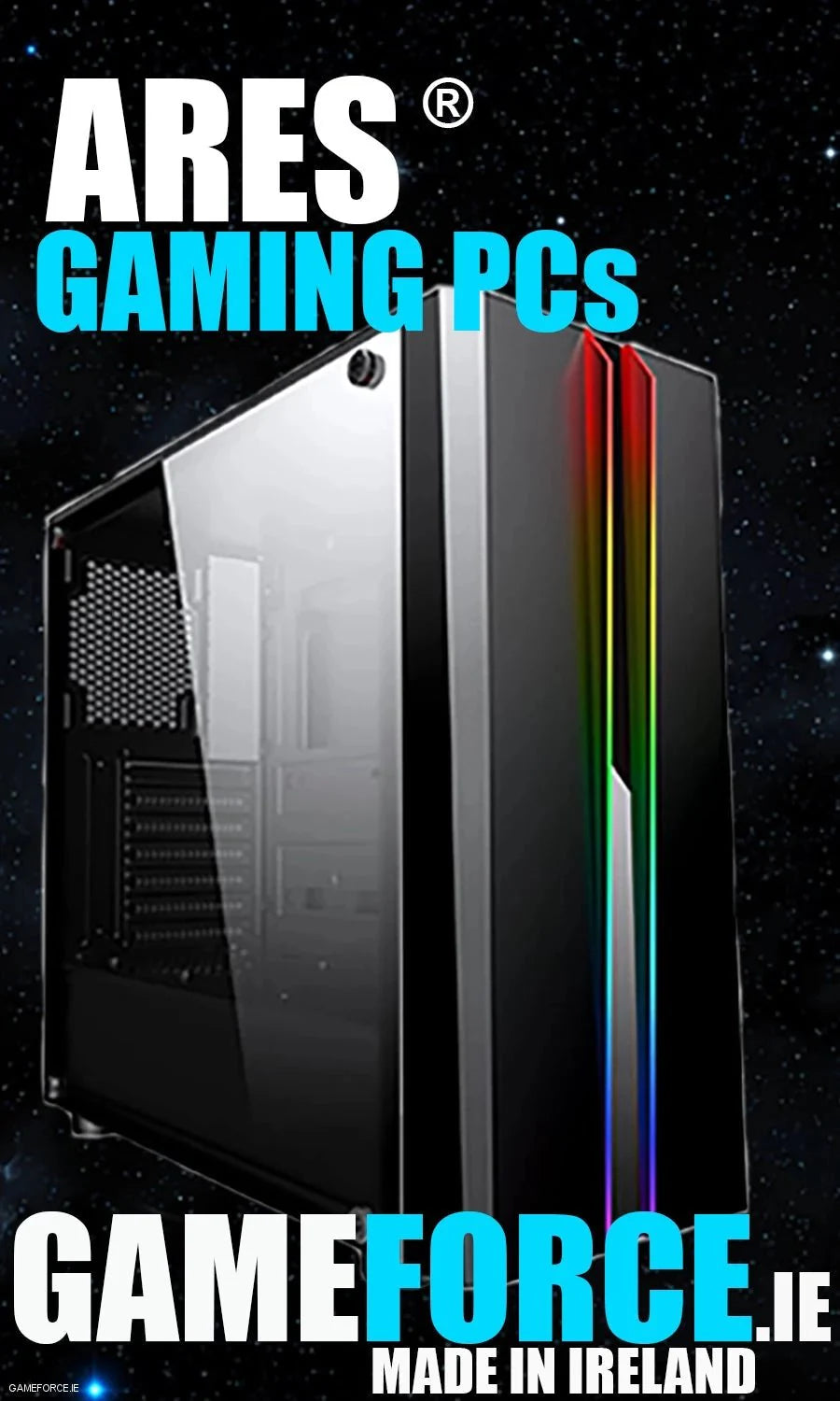 Ares® AMD Ryzen™ 9 9900X - NVIDIA GeFORCE™ RTX 4070 Ti SUPER 16GB - Custom Gaming Desktop PC - TECHDIRECT GAMEFORCE.IE - Ireland - Carlow - Dublin - Cork