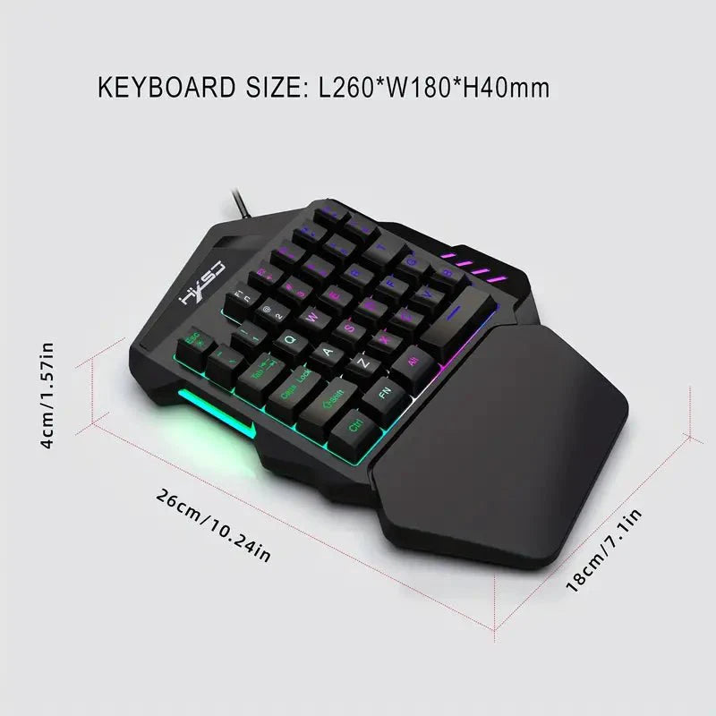 PC-Link HXSJ V100 35 Key One-Handed Keyboard - TECHDIRECT GAMEFORCE.IE - Ireland - Carlow - Dublin - Cork