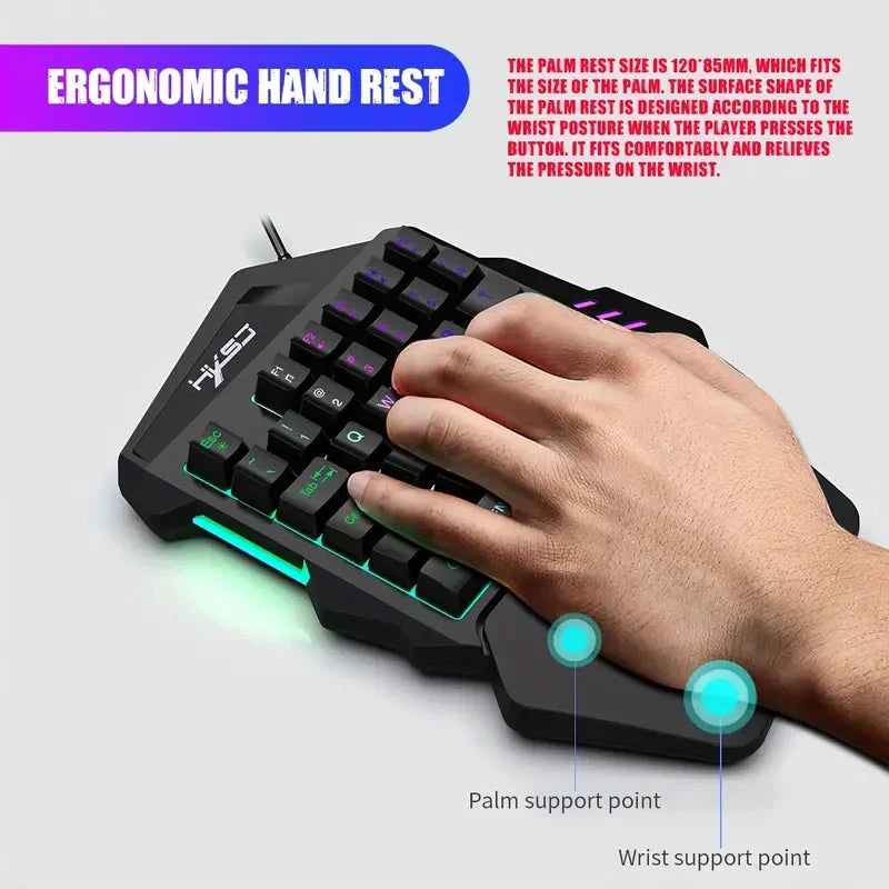 PC-Link HXSJ V100 35 Key One-Handed Keyboard - TECHDIRECT GAMEFORCE.IE - Ireland - Carlow - Dublin - Cork