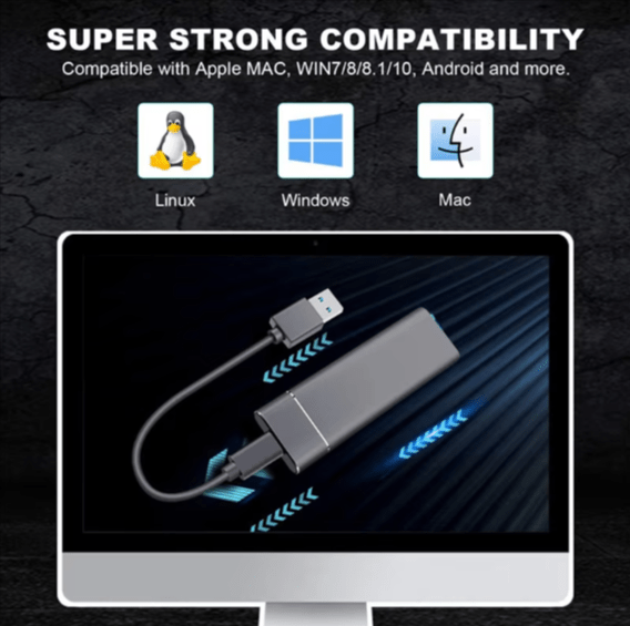 PC-Link External Hard Disk Box M.2 PC Case USB-C Gen1 5Gbp - TECHDIRECT GAMEFORCE.IE - Ireland - Carlow - Dublin - Cork
