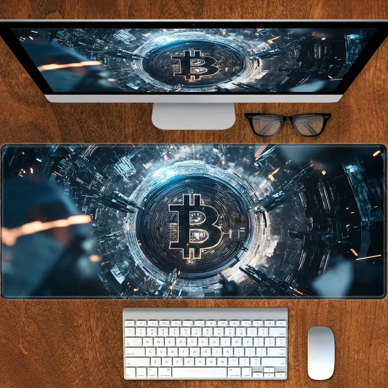Bitcoin Themed Gaming Mouse Pad 800mm x 400mm - TECHDIRECT GAMEFORCE.IE - Ireland - Carlow - Dublin - Cork