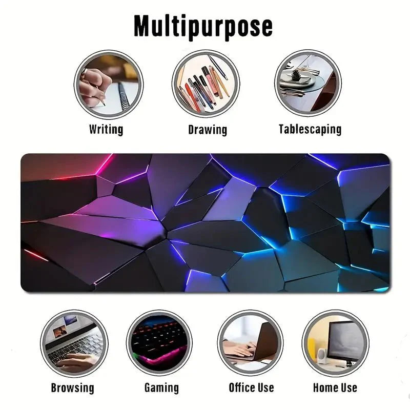 Geometric Gaming Mouse Pad 30cm x 80cm - TECHDIRECT GAMEFORCE.IE - Ireland - Carlow - Dublin - Cork