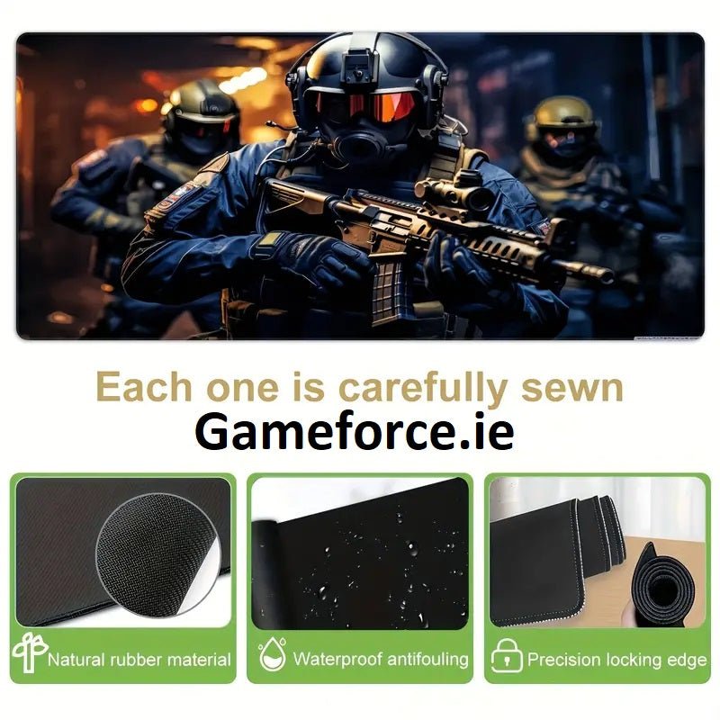 PC-Link Assault Soldier Mouse Pad (400mmx900mm) - TECHDIRECT GAMEFORCE.IE - Ireland - Carlow - Dublin - Cork