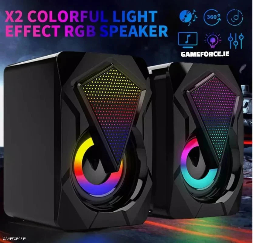 PC-LINK K10 Prime USB wired Gaming Speakers RGB - TECHDIRECT GAMEFORCE.IE - Ireland - Carlow - Dublin - Cork