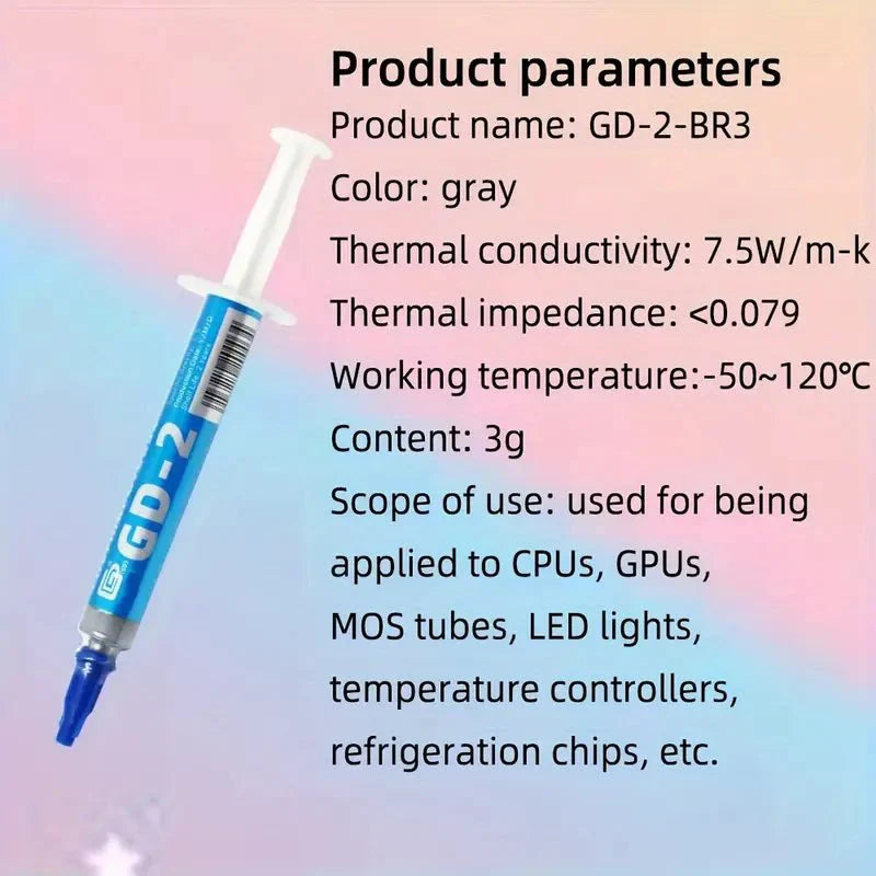 PC-LINK GD-2 Thermal Grease 3 Grams - TECHDIRECT GAMEFORCE.IE - Ireland - Carlow - Dublin - Cork