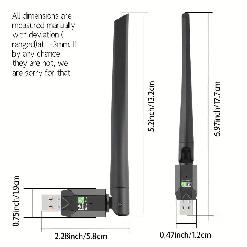 High-Speed AC600 Mbps Dual Band BT 5.0 USB WiFi Adapter - TECHDIRECT GAMEFORCE.IE - Ireland - Carlow - Dublin - Cork