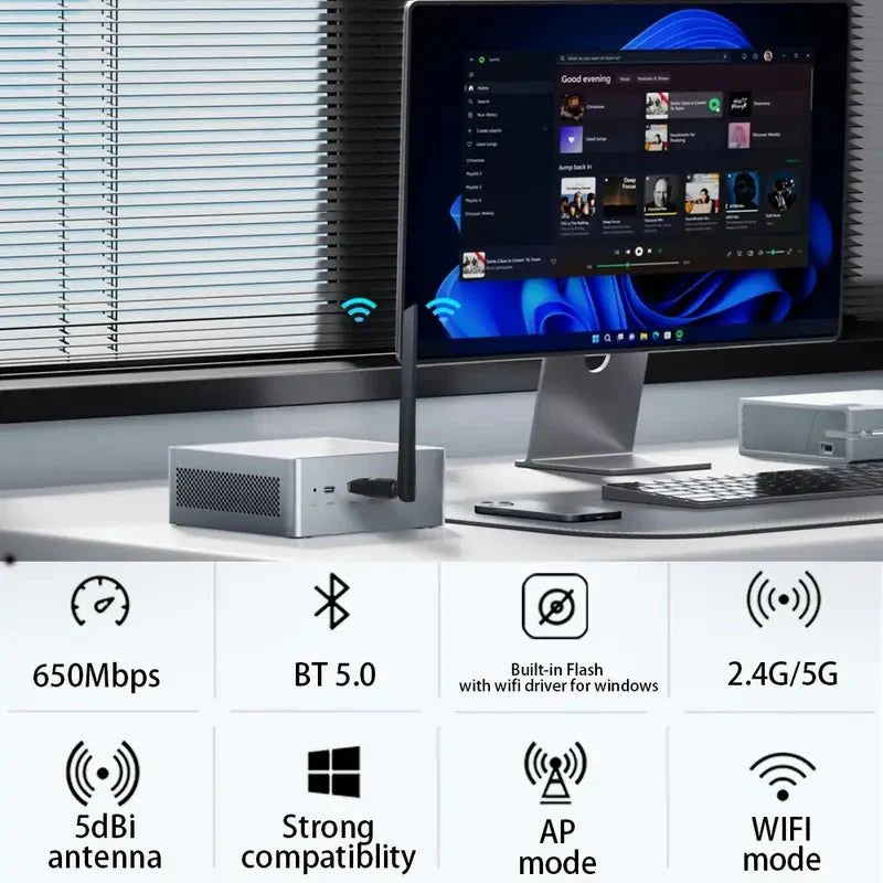 High-Speed AC600 Mbps Dual Band BT 5.0 USB WiFi Adapter - TECHDIRECT GAMEFORCE.IE - Ireland - Carlow - Dublin - Cork