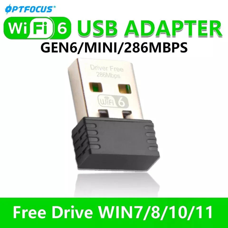 OPTFOCUS Wifi6 2.4G/5G 286mbps USB Wifi Adapter For PC - TECHDIRECT GAMEFORCE.IE - Ireland - Carlow - Dublin - Cork