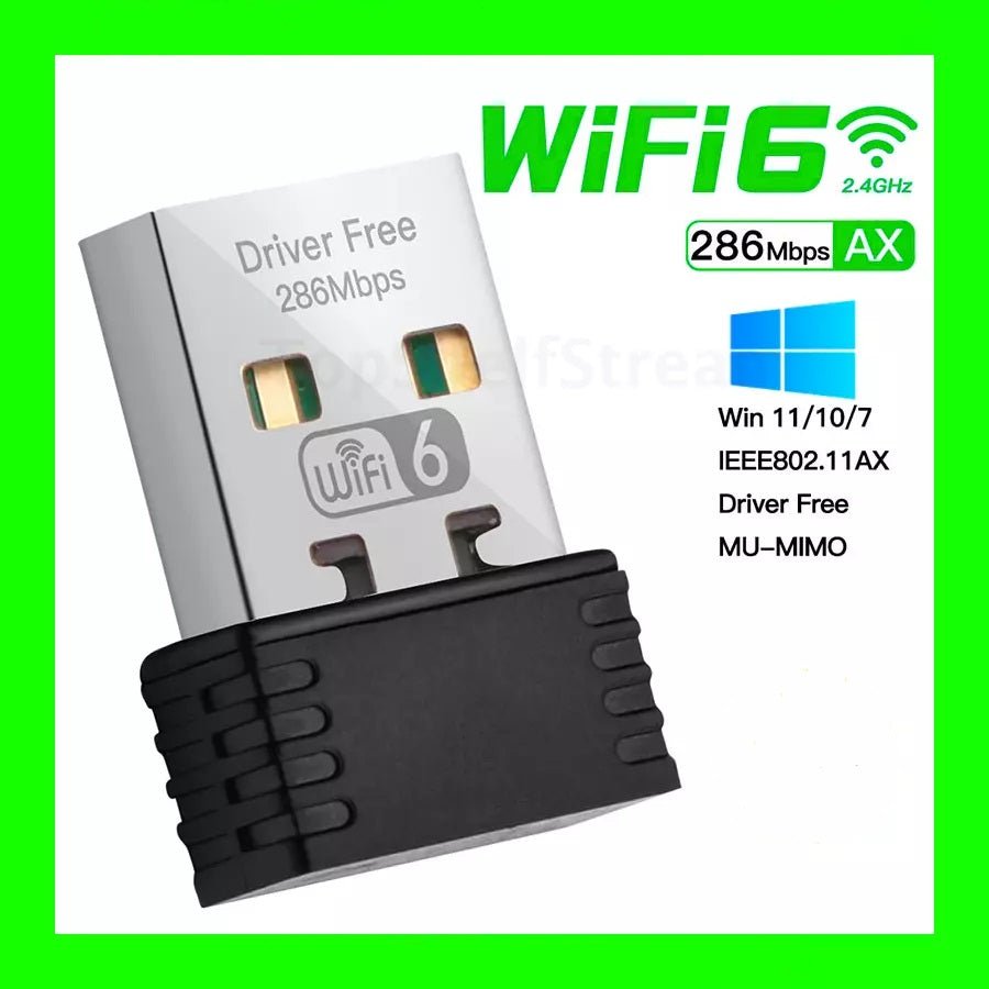 OPTFOCUS Wifi6 2.4G/5G 286mbps USB Wifi Adapter For PC - TECHDIRECT GAMEFORCE.IE - Ireland - Carlow - Dublin - Cork