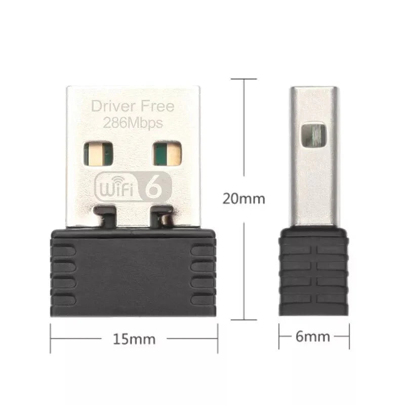 OPTFOCUS Wifi6 2.4G/5G 286mbps USB Wifi Adapter For PC - TECHDIRECT GAMEFORCE.IE - Ireland - Carlow - Dublin - Cork