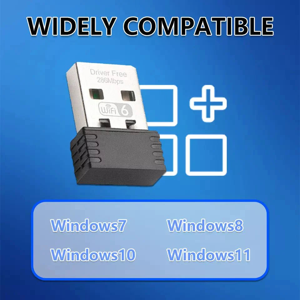 OPTFOCUS Wifi6 2.4G/5G 286mbps USB Wifi Adapter For PC - TECHDIRECT GAMEFORCE.IE - Ireland - Carlow - Dublin - Cork