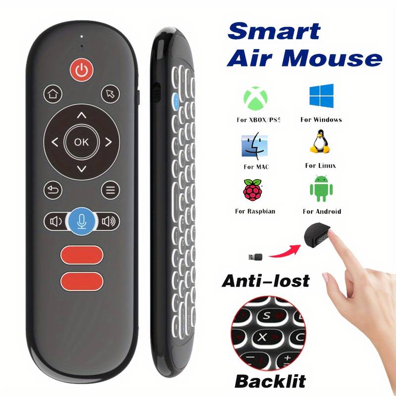 W1 2.4G Wireless Air Mouse Remote Control with Mini Keyboard - TECHDIRECT GAMEFORCE.IE - Ireland - Carlow - Dublin - Cork