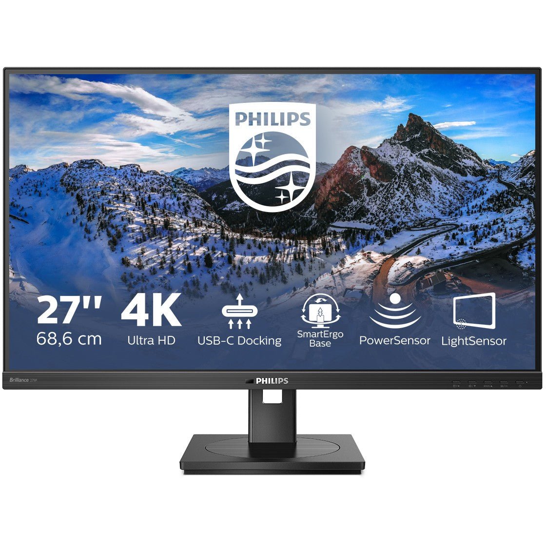68.6 cm (27")