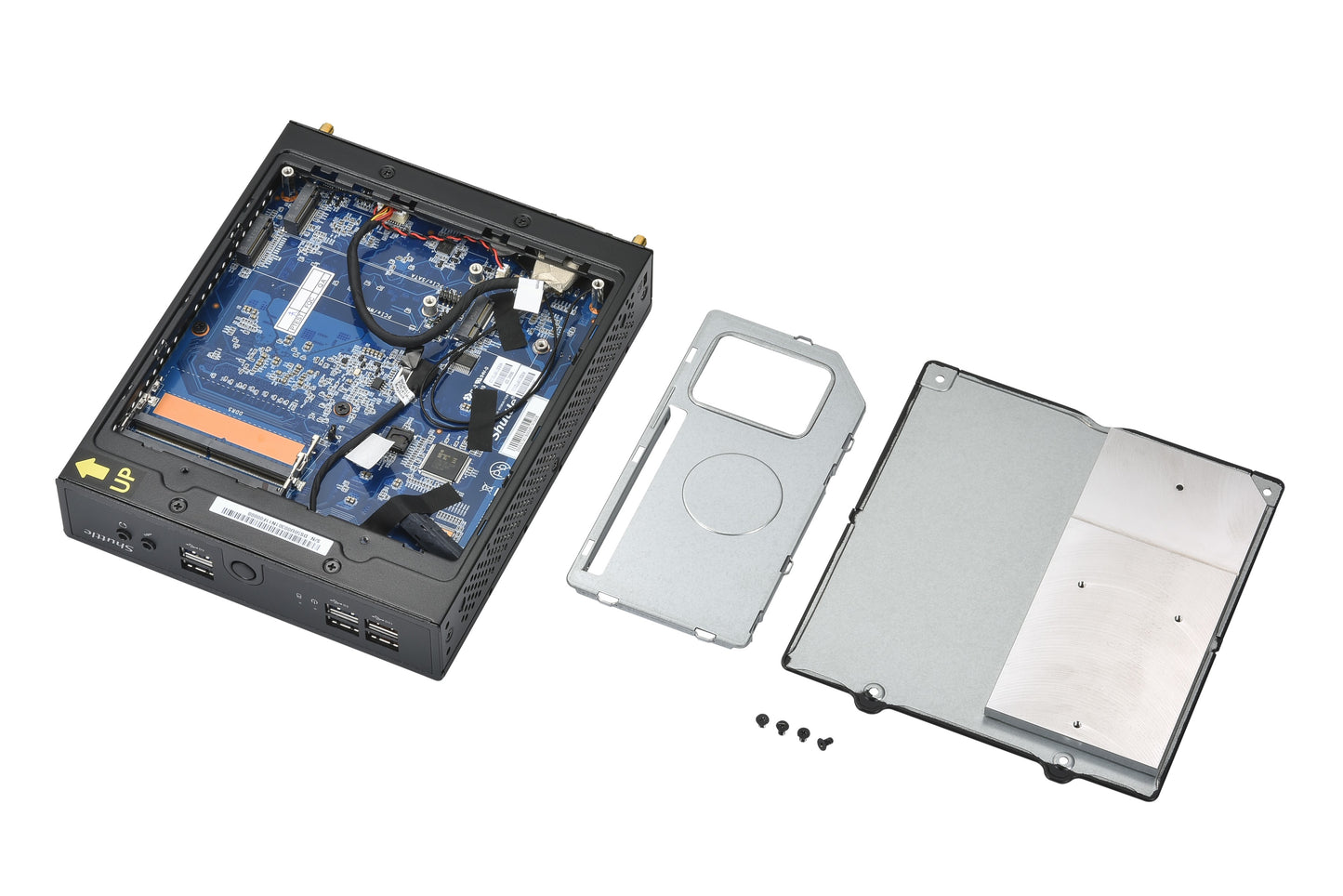 Shuttle XPC slim Barebone DS50U7, i7-1355U, 2x LAN (1x 2.5Gbit ,1x 1Gbit), 1xCOM,1xHDMI,1xDP, 1x VGA, fanless, 24/7 permanent operation