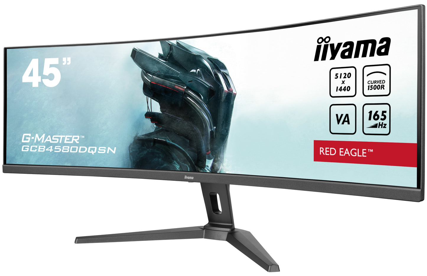 iiyama G-MASTER RED EAGLE CURVED computer monitor 114.3 cm (45") 5120 x 1440 pixels Dual QHD LED Black