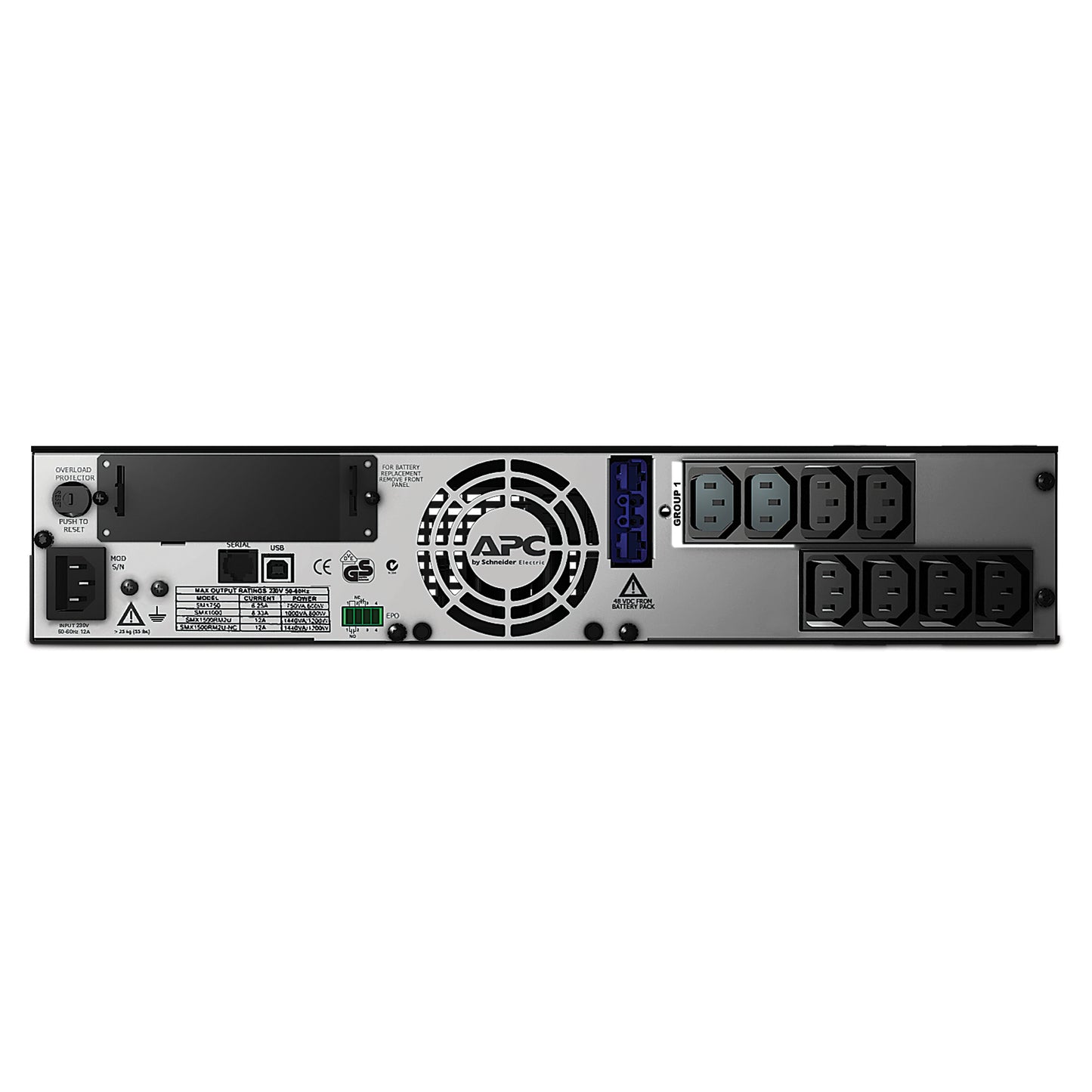 APC Smart-UPS X SMX750I - 750VA, 8x C13 output, USB, expandable runtime