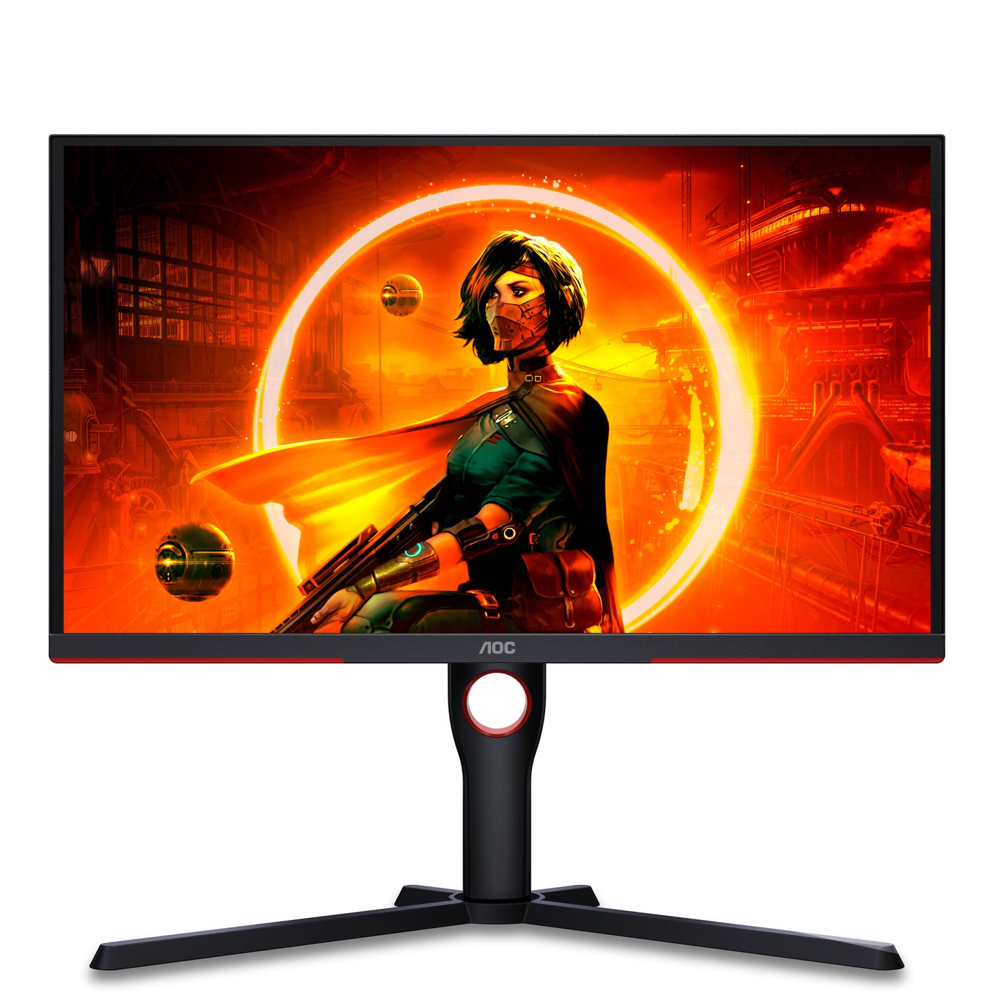 AOC G3 25G3ZM/BK computer monitor 62.2 cm (24.5") 1920 x 1080 pixels Full HD Black, Red