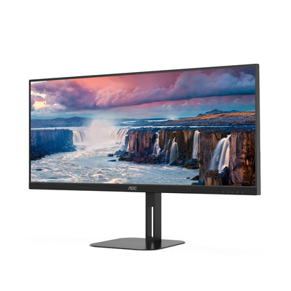 AOC V5 U34V5C/BK computer monitor 86.4 cm (34") 3440 x 1440 pixels UltraWide Quad HD LCD Black