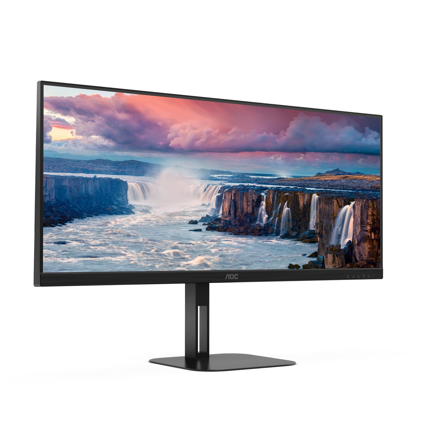 AOC V5 U34V5C/BK computer monitor 86.4 cm (34") 3440 x 1440 pixels UltraWide Quad HD LCD Black