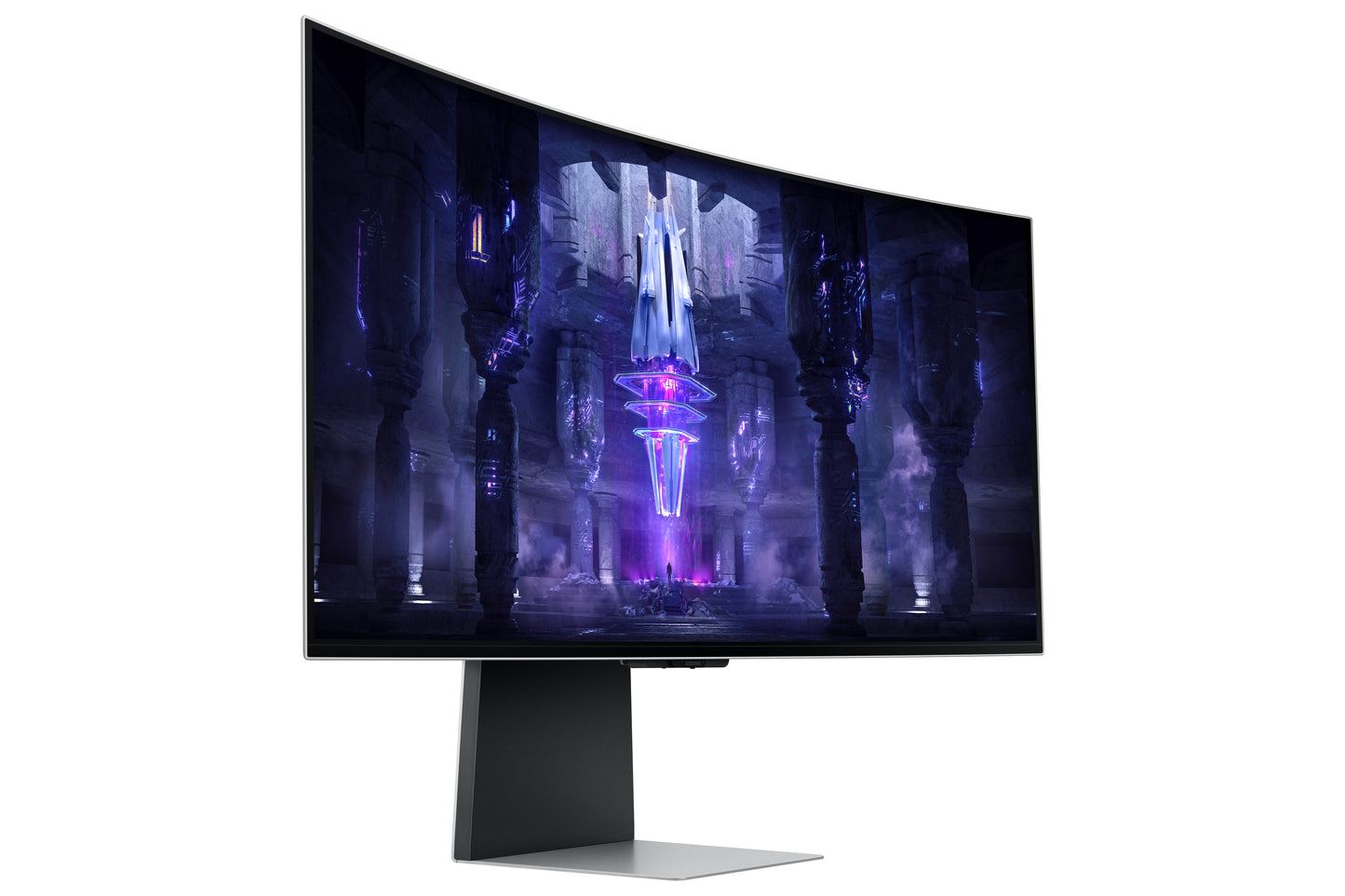 Samsung G85SB computer monitor 86.4 cm (34") 3440 x 1440 pixels UltraWide Quad HD OLED Silver