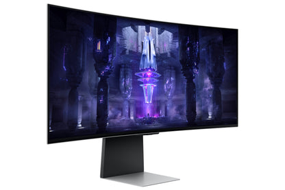 Samsung G85SB computer monitor 86.4 cm (34") 3440 x 1440 pixels UltraWide Quad HD OLED Silver