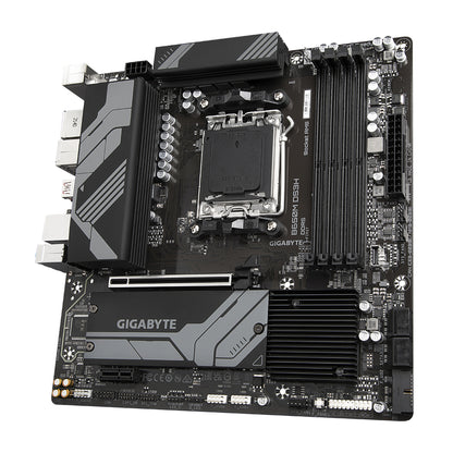 GIGABYTE B650M DS3H Motherboard - AMD Ryzen 9000 Series CPUs, 6+2+1 Phases VRM, up to 8000MHz DDR5 (OC), 2xPCIe 4.0 M.2, 2.5GbE LAN, USB 3.2 Gen 2