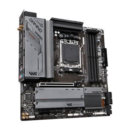 GIGABYTE B650M GAMING X AX Motherboard - AMD Ryzen 9000 Series CPUs, 6+2+1 Phases VRM, up to 8000MHz DDR5 (OC), 2xPCIe 4.0 M.2, 2.5GbE LAN, WIFI 6E, USB 3.2 Gen 2