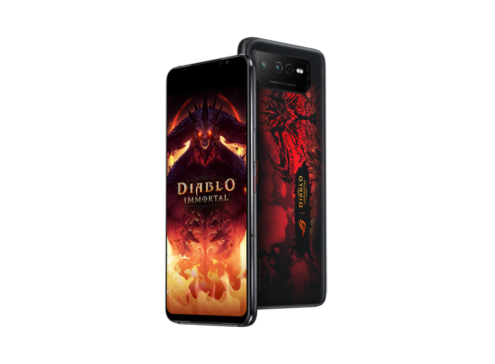 ASUS ROG Phone 6 Diablo Immortal Edition 17.2 cm (6.78") Dual SIM Android 12 5G USB Type-C 16 GB 512 GB 6000 mAh Black, Red