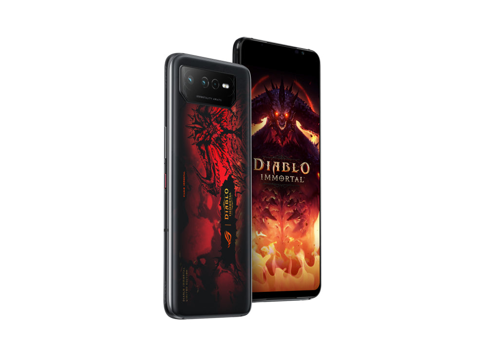 ASUS ROG Phone 6 Diablo Immortal Edition 17.2 cm (6.78") Dual SIM Android 12 5G USB Type-C 16 GB 512 GB 6000 mAh Black, Red