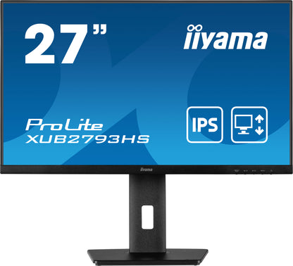 iiyama ProLite XUB2793HS-B6 LED display 68.6 cm (27") 1920 x 1080 pixels Full HD Black