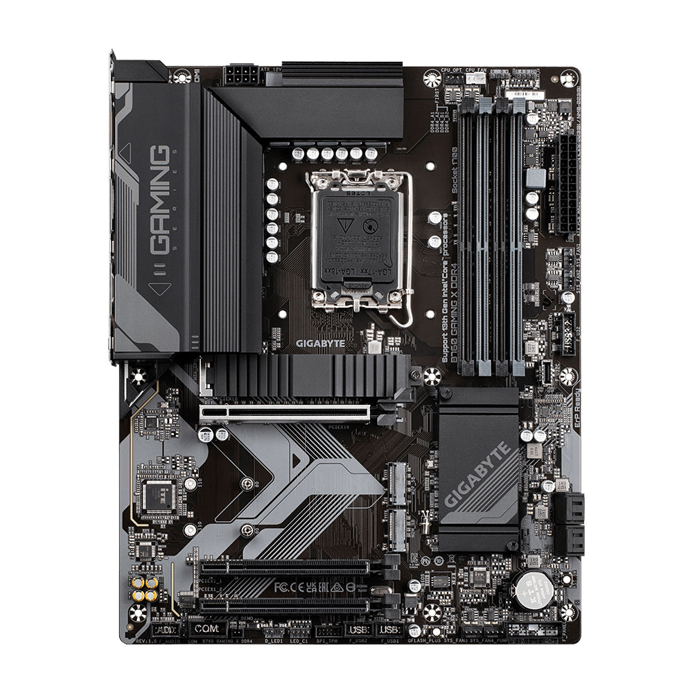 GIGABYTE B760 GAMING X DDR4 Motherboard - Supports Intel Core 14th Gen CPUs, 8+1+1 Phases Digital VRM, up to 5333MHz DDR4 (OC), 3xPCIe 4.0 M.2, 2.5GbE LAN, USB 3.2 Gen 2