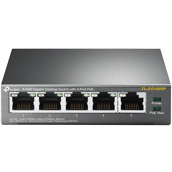 TP-Link 5-Port Gigabit Desktop PoE Switch with 4-Port