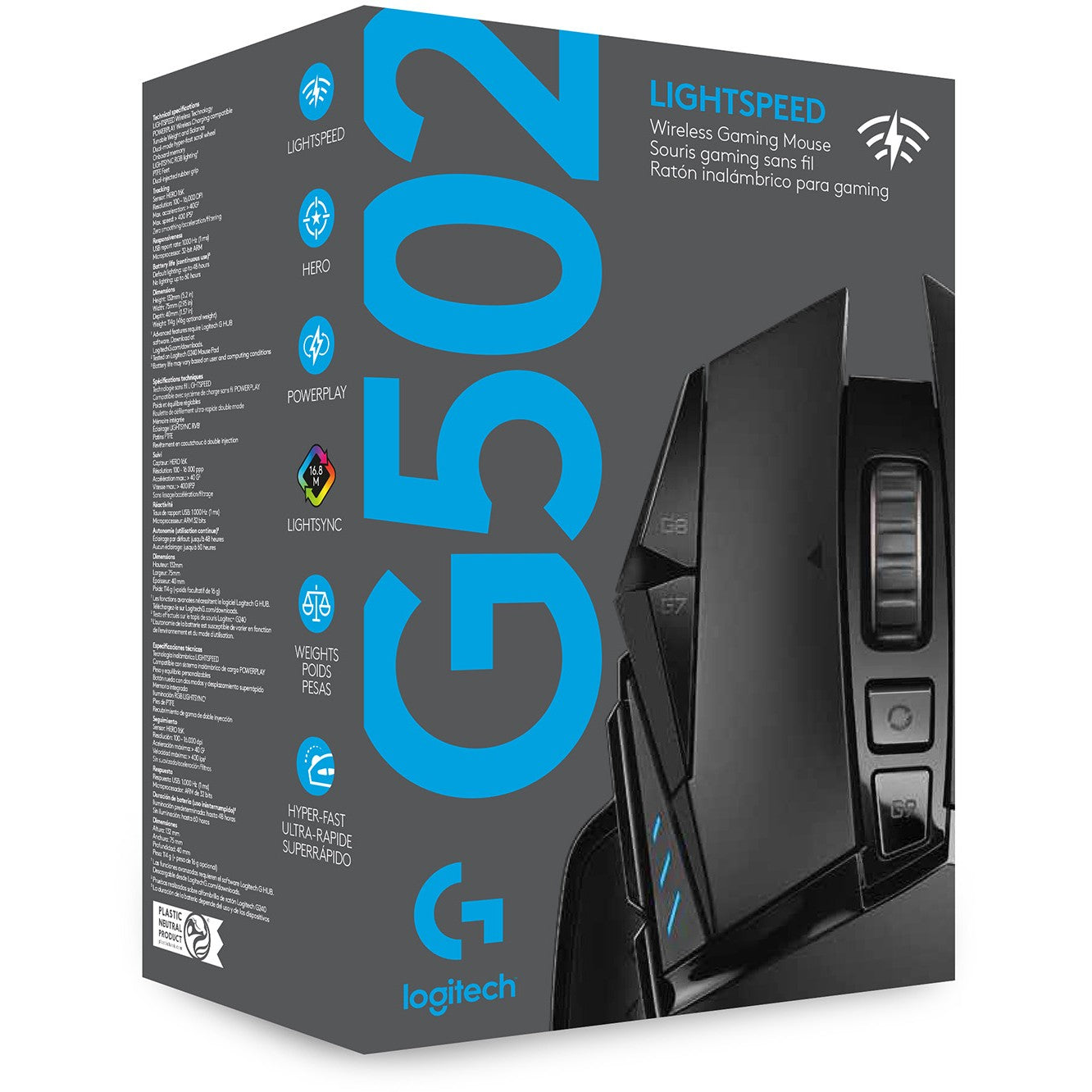 Logitech G G502 LIGHTSPEED Wireless Gaming Mouse