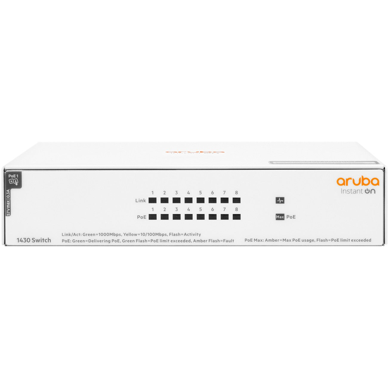 HPE Aruba Networking Aruba Instant On 1430 8G Class4 PoE 64W